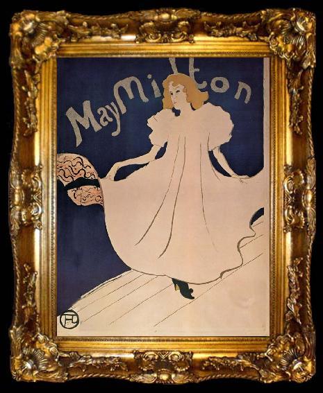 framed  Henri  Toulouse-Lautrec May Milton, ta009-2
